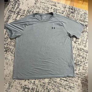 Under Armour Men's Heather Gray Short Sleeve Tee
